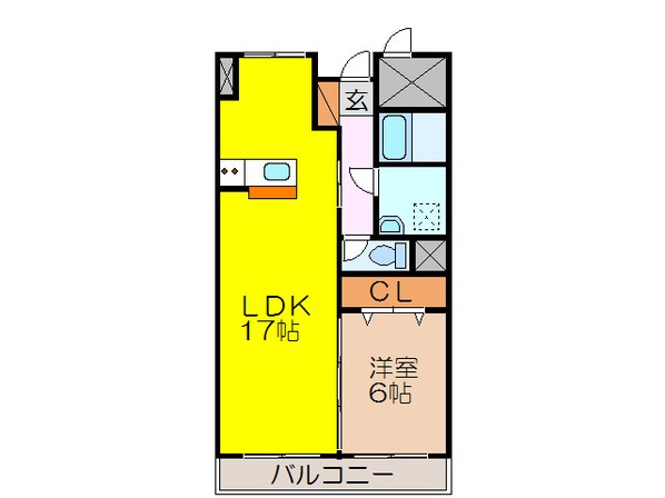 諫早駅 徒歩19分 3階の物件間取画像